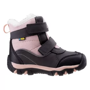 Buty Bejo Baisy Mid Wp Jr 92800442213 różowe szare - Buty dla dziewczynek - miniaturka - grafika 1