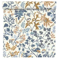 Tapety - Tapeta Liść Selection Vinyl 868500 niebieska winylowa na flizelinie - miniaturka - grafika 1