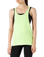Koszulki i topy damskie - Urban Classics TB462 Damski sportowy T-shirt damski Luźny Burnout Tanktop, Neonowy żółty, L - miniaturka - grafika 1