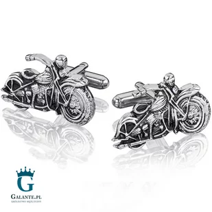 Onyx-Art Spinki do mankietów Motocykl Harley KC-37 KC-37/309 - Spinki do mankietów i krawatów - miniaturka - grafika 1