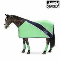 Derki dla konia - Eskadron Derka polarowa Bicolor CLASSIC SPORTS wiosna-lato 2016 mintgreen-navy - miniaturka - grafika 1