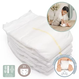 SMOBY Baby Nurse Pieluszki Pampersy 4szt dla lalki - Akcesoria dla lalek - miniaturka - grafika 1