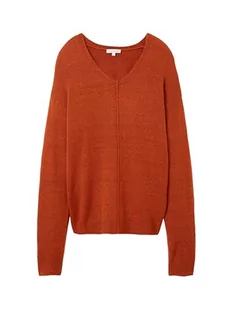 TOM TAILOR Sweter damski, 32403 - Gold Flame Orange Melange, XXL - Swetry damskie - miniaturka - grafika 1