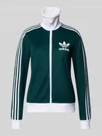 Spodnie sportowe damskie - Kurtka treningowa z detalem z logo - miniaturka - grafika 1
