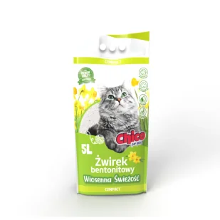 CHICO Żwirek bentonitowy Compact Wiosenna Świeżość 5L - Żwirek dla kotów - miniaturka - grafika 1