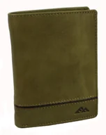 Portfele - Portfel Męski Skórzany EL FORREST Duży Pionowy Bez Zapięcia Dwa Skrzydełka 859 12 RFID OLIWKOWY 13 x 10 x 2.5 [cm] - miniaturka - grafika 1