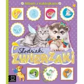 Kolorowanki, wyklejanki - AKSJOMAT Słodziaki zwierzaki. Album z naklejkami - Agnieszka Bator - miniaturka - grafika 1