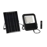 Lampy ogrodowe - Naświetlacz solarny LED 10W czarny FL SONE SLR z pilotem IP65 Kanlux - miniaturka - grafika 1