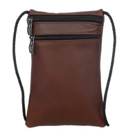 Etui na dokumenty i karty - Mała Torebka Etui na Paszport Dokumenty Skórzana Kaletnik Socha - miniaturka - grafika 1