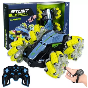 Samochód Twister Led Sterowany Gestem Ręki + Pilot - Zabawki zdalnie sterowane - miniaturka - grafika 1