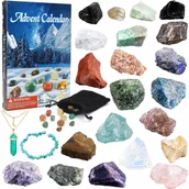 Kalendarze - Kalendarz Adwentowy 2024 Z Minerałami Kamienie Szlachetne Prezent Na Święta - miniaturka - grafika 1