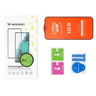 Wozinsky super wytrzymałe szkło hartowane Full Glue na cały ekran z ramką Case Friendly Apple iPhone 11 Pro Max / iPhone XS Max czarny - Szkła hartowane na telefon - miniaturka - grafika 5