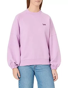 Lee Damska bluza dresowa z rękawem balonowym, Bratek, XS - Bluzy damskie - miniaturka - grafika 1