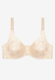 Jasnobeżowy Biustonosz Koronkowy Typu Full Cup Vikoni - Biustonosze - miniaturka - grafika 1