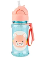 Bidony dla dzieci - Skip Hop Bidon ze słomką Tritanowy KOT 355ml ZOO Tritan - miniaturka - grafika 1
