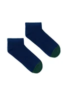 Skarpetki męskie - Grantowe bawełniane skarpetki stopki we wzory Kabak - miniaturka - grafika 1