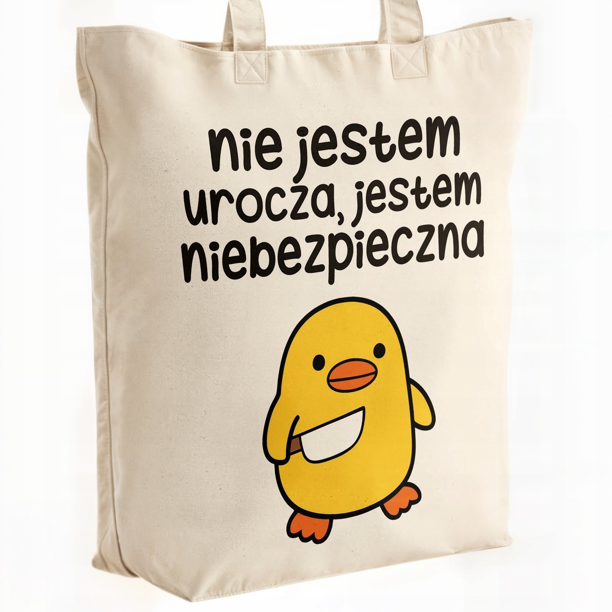 Torba bawełniana premium Nie Jestem Urocza Zabawny Prezent