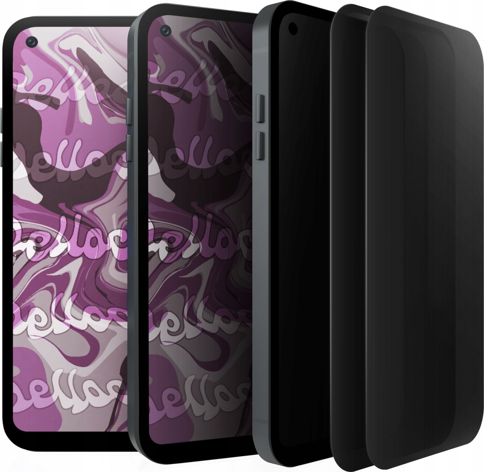 Hello Case [2-pak] Szkło Hartowane Do Realme 10 Prywatyzujące, Ochronne, 9H