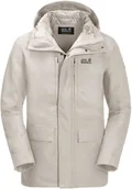 Kurtki i kamizelki sportowe damskie - Jack Wolfskin West Coast 2l Jkt W 1110811-5062 białe S - miniaturka - grafika 1