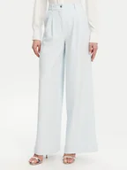 Spodnie sportowe damskie - Guess Spodnie palazzo W5GB02 WH9Y2 Błękitny Wide Leg - miniaturka - grafika 1
