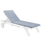 Poduszki ogrodowe - Beliani Poduszka na leżankę ogrodową niebieska CESANA - miniaturka - grafika 1