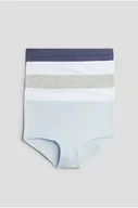 Majtki damskie - H & M - Bawełniane figi hipsters 5-pak - Niebieski - H&M - miniaturka - grafika 1