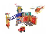 Figurki dla dzieci - Simba Mega Stacja Strażacka XXL Fireman Sam Station with Helicopter Wallaby - miniaturka - grafika 1
