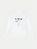 Bluzki damskie - Guess Bluzka K74Q12 KAUG0 Biały Regular Fit - miniaturka - grafika 1