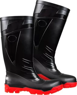 Buty bezpieczne - M&C® kolor czarno-czerwony roz.47 - Obuwie robocze - miniaturka - grafika 1