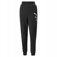 Dresy damskie - Puma spodnie dresowe damskie sportowe joggery czarne - M - miniaturka - grafika 1
