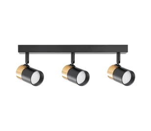 Zuma Line 2204BD-3-BK - Oświetlenie punktowe FORI 3xGU10/50W/230V czarny/złoty - Lampy sufitowe - miniaturka - grafika 1
