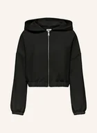 Bluzy damskie - Only Krótka Bluza Rozpinana schwarz - ONLY - miniaturka - grafika 1