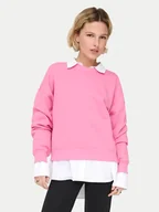 Bluzy damskie - ONLY Bluza Best 15338727 Różowy Regular Fit - miniaturka - grafika 1