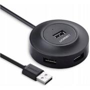 Huby USB - Hub UGREEN CR106, Adapter 4w1, 4xUSB, 1m (czarny) - miniaturka - grafika 1