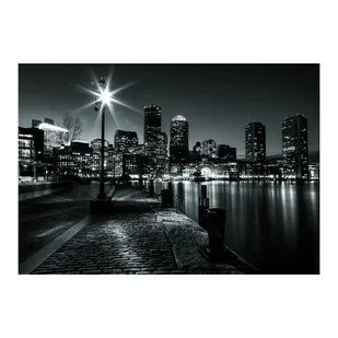 Obraz Glasspik Miasto B&W 70 x 100 cm - Obrazy i zdjęcia na płótnie - miniaturka - grafika 1