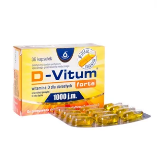 Oleofarm D-Vitum Forte dla doroslych 30 szt. - Witaminy i minerały - miniaturka - grafika 1