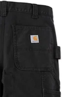 Spodnie sportowe męskie - Spodnie Carhartt Stretch Duck Double Front Black - miniaturka - grafika 1