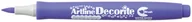 Markery permanentne - Artline SHACHIHATA Marker permanentny z końcówką pędzelkową Decorite BRUSH AR-035 pastel purple 9560 - miniaturka - grafika 1