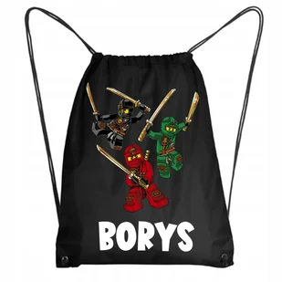 Worek Szkolny Workoplecak WF Do Przedszkola Szkoły LEGO NINJAGO + IMIĘ #3 - Plecaki worki - miniaturka - grafika 1