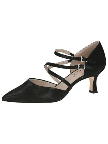 Caprice Damskie czółenka 9-22405-44, czarne metalowe, 40,5 EU, black metallic, 40.5 EU