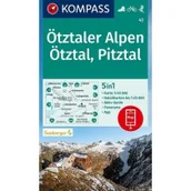 Atlasy i mapy - Otztaler Alpen Otztal Pitztal 1:50 000 Kompass | - miniaturka - grafika 1