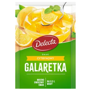 Delecta Galaretka smak cytrynowy 70 g - Galaretki - miniaturka - grafika 1