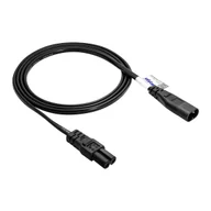 Kable komputerowe i do monitorów - Kabel zasilający ósemka IEC C7 / IEC C8 1.5m AK-RD-08A - miniaturka - grafika 1