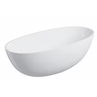 Wanny - OMNIRES SHELL148WWBP SHELL M+ wanna wolnostojąca, 148x75 cm, z syfonem biały połysk - miniaturka - grafika 1