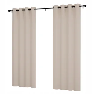 Zasłona gotowa 145x220 na przelotkach zasłonka gładka matowa do salonu - Zasłony - miniaturka - grafika 1