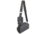 Torebki damskie - Torebka Damska Z Etui, Mała Szara Listonoszka Na Ramię, Miejski Styl - miniaturka - grafika 1