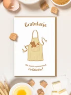 Kartki okolicznościowe i zaproszenia - Karnet Narodziny - Gratulacje dla świeżo... - miniaturka - grafika 1