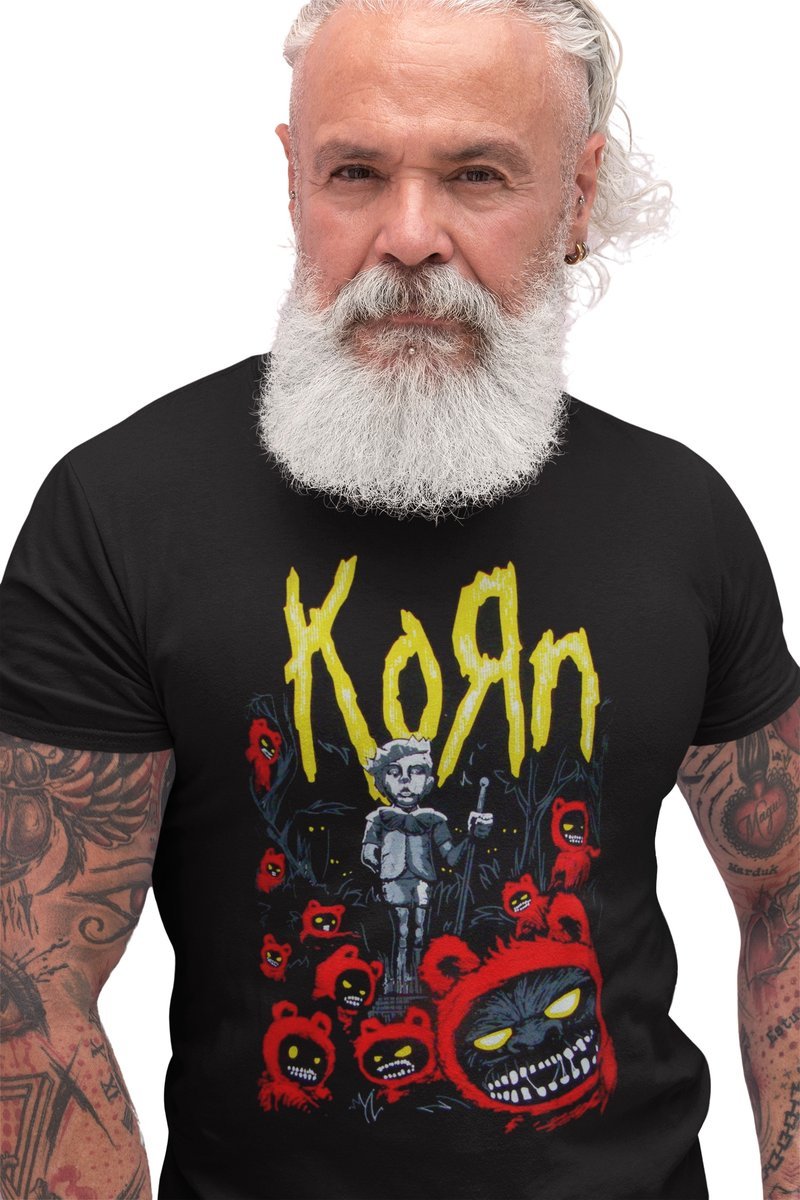 KORN Koszulka T-Shirt Męski 16 WZORÓW KONCERT XL