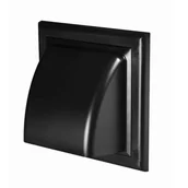 Rury i kanały wentylacyjne - Awenta Osłona Wywiewna Kanału Okrągłego (Fi150) Czarny A-KO150-30CZ 5905033295865 - miniaturka - grafika 1