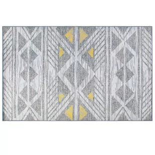 Beliani Dywan 160 x 230 cm szaro-żółty KARGI - Dywany - miniaturka - grafika 1